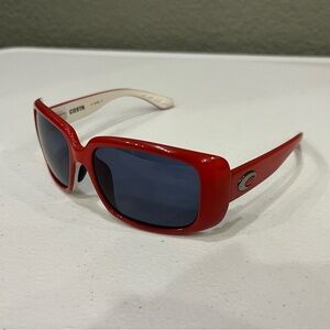 Costa Del Mar Polarized Sunglasses Little Harbor LH 40 Red/White 580P Lens